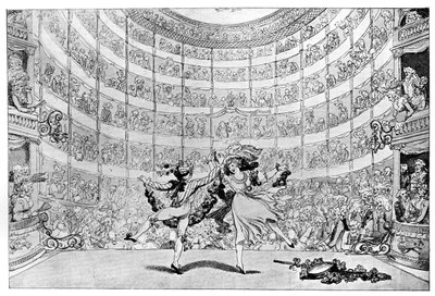 A perspectiva diante de nós, 1791. de Thomas Rowlandson