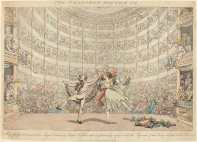 A perspectiva diante de nós, No. 2 de Thomas Rowlandson