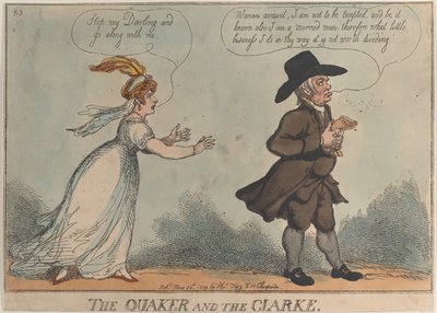 O Quaker e o Clarke, 24 de maio de 1809., 24 de maio de 1809. de Thomas Rowlandson