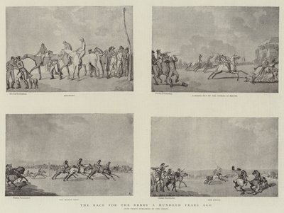 A corrida pelo Derby há cem anos de Thomas Rowlandson
