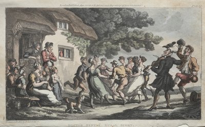 O Rev. Dr. Sintaxe Esporte Rural, 1813. de Thomas Rowlandson