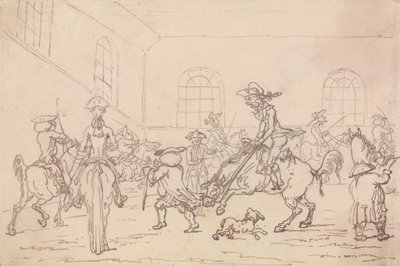 A Escola de Equitação de Thomas Rowlandson
