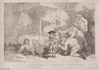 A Triste Descoberta do Aprendiz Desgracado de Thomas Rowlandson