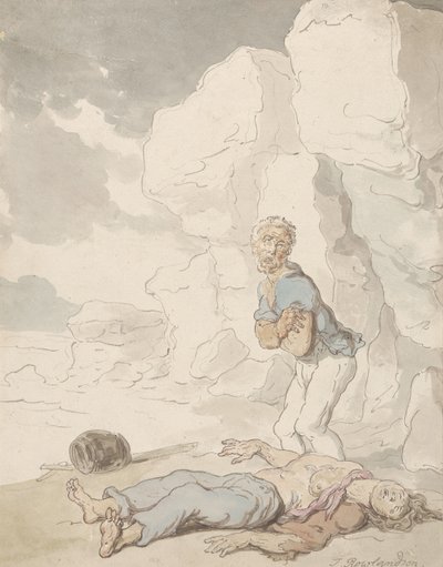 Os Marinheiros Naufragados de Thomas Rowlandson