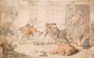 O palco da morte de Thomas Rowlandson