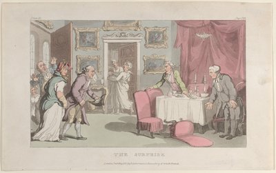 A surpresa, de The Vicar of Wakefield, 1º de maio de 1817., 1º de maio de 1817. de Thomas Rowlandson