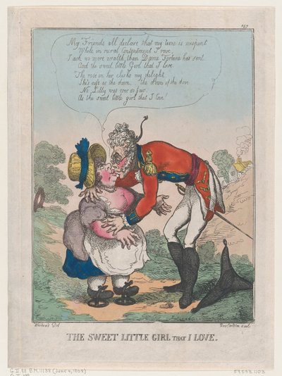 A doce menina que eu amo, 4 de junho de 1808., 4 de junho de 1808. de Thomas Rowlandson