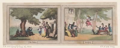 The Tinker and Swinging, 15 de agosto de 1800., 15 de agosto de 1800. de Thomas Rowlandson