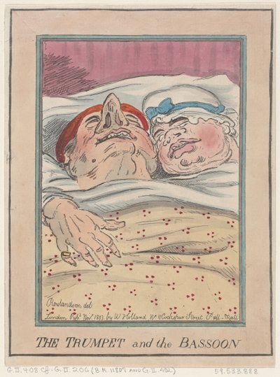 A trombeta e o fagote, novembro de 1803., novembro de 1803. de Thomas Rowlandson