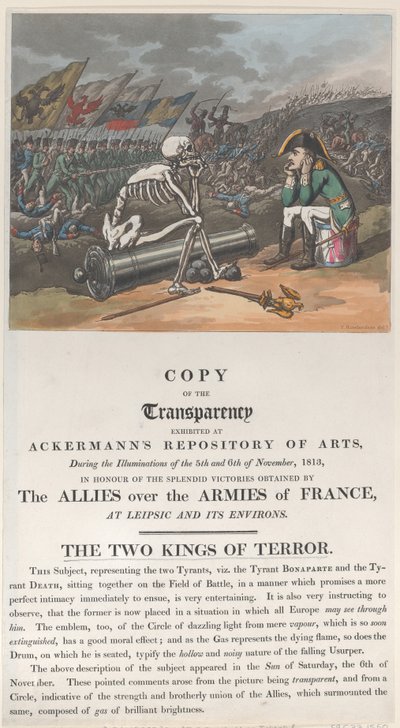 Os Dois Reis do Terror, novembro de 1813., novembro de 1813. de Thomas Rowlandson