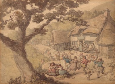 A dança da vila. de Thomas Rowlandson