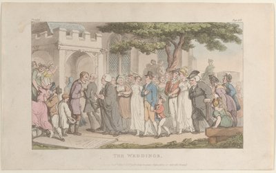 Os Casamentos, de The Vicar of Wakefield, 1º de maio de 1817., 1º de maio de 1817. de Thomas Rowlandson