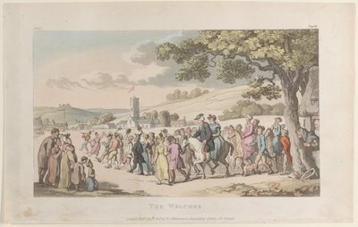 The Welcome, do The Vicar of Wakefield, 1º de maio de 1817., 1º de maio de 1817. de Thomas Rowlandson