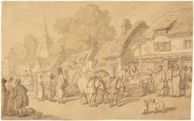 A Pousada Woolpack de Thomas Rowlandson