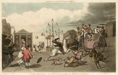 O resultado da compra de um cavalo cego de Thomas Rowlandson