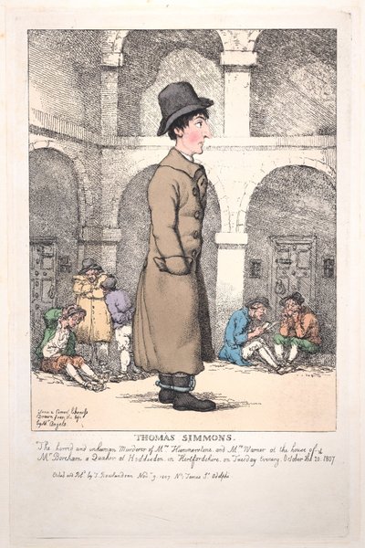 Thomas Simmons, 9 de novembro de 1807., 9 de novembro de 1807. de Thomas Rowlandson