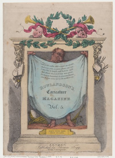 Página de rosto, Rowlandson