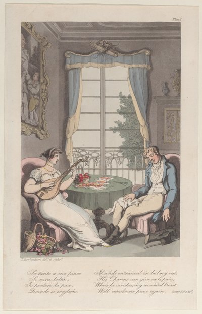 Página de rosto, de Nápoles e da Campagna Felice: em uma série de cartas endereçadas..., 1º de junho de 1815. de Thomas Rowlandson
