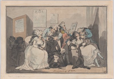 Transplante de Dentes, 1787., 1787. de Thomas Rowlandson