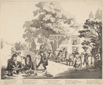 As histórias dos agentes funerários de Thomas Rowlandson