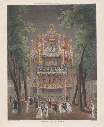 Vauxhall Garden, 2 de outubro de 1809., 2 de outubro de 1809 de Thomas Rowlandson