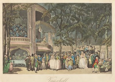 Jardins de Vauxhall de Thomas Rowlandson