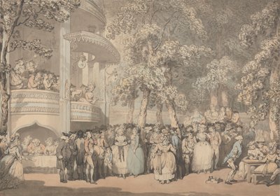 Jardins Vauxhall de Thomas Rowlandson