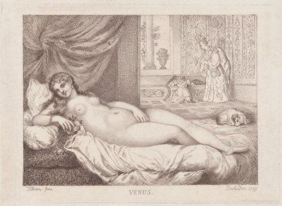 Vênus de Urbino, 1799., 1799. de Thomas Rowlandson