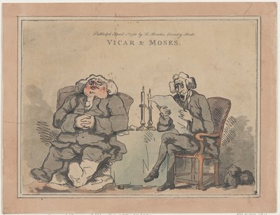 Vigário e Moisés, 1º de abril de 1786., 1º de abril de 1786. de Thomas Rowlandson