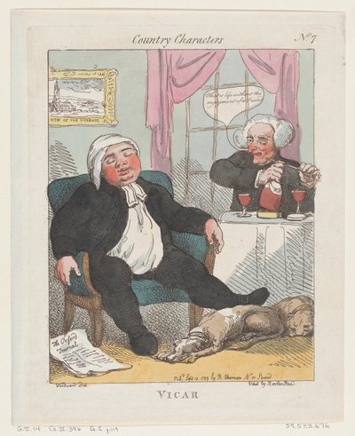 Vigário, 10 de setembro de 1799., 10 de setembro de 1799. de Thomas Rowlandson