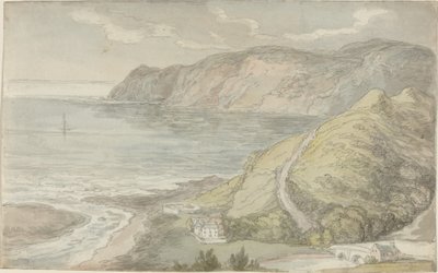 Vista da pousada em Lynton de Thomas Rowlandson