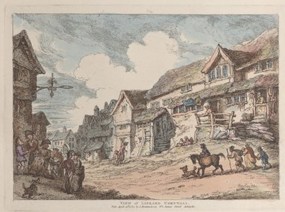 Vista de Liskard, Cornualha, de Views in Cornwall, 12 de Abril de 1812., 12 de Abril de 1812. de Thomas Rowlandson