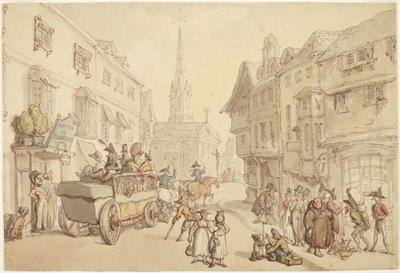 Viagem a França: Hôtel de Flandre de Thomas Rowlandson