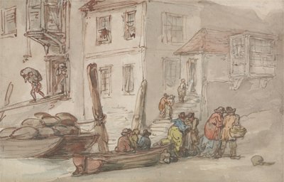 As Antigas Escadas de Wapping de Thomas Rowlandson
