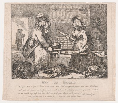 Wit and Wisdom Pitorescas Belezas de Boswell, Primeira Parte, 15 de maio de 1786., 15 de maio de 1786. de Thomas Rowlandson