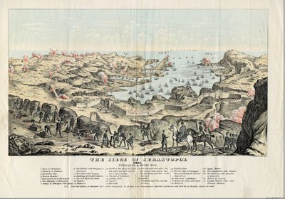Le Siege de Sebastopol (1854-1855) - O Siege de Sevastopol - Sinclair, Thomas S. (ca. 1805-1881) - 1855 - Litografia, aguarela - 30,5x43,6 - Coleção Particular de Thomas S. Sinclair