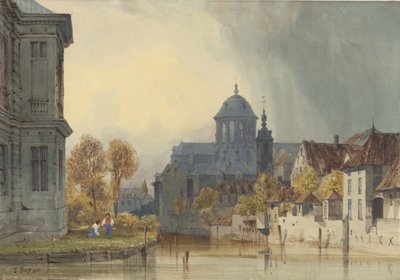 Uma vista da Igreja de Nossa Senhora de Hanswijk, Mechelen (Malines), Bélgica de Thomas Shotter Boys