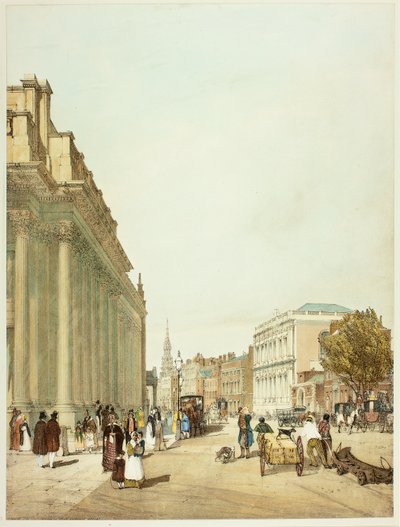 Board of Trade, Whitehall, de Downing Street, placa oito de Original Views of London as It Is de Thomas Shotter Boys