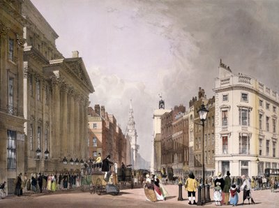Cheapside e mansão, 1842 de Thomas Shotter Boys