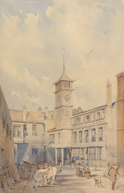 Pátio de uma estalagem no Tamisa de Thomas Shotter Boys