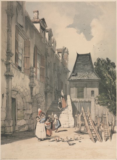 LAbbaye St. Amand, Rouen, 1839. de Thomas Shotter Boys