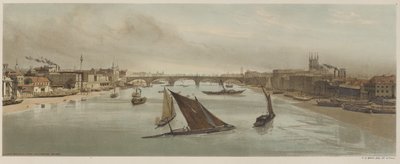Londres como ela é: London Bridge, da Southwark Bridge de Thomas Shotter Boys