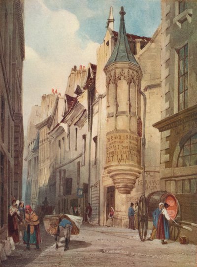 Cena de rua em Paris A Casa do Almirante Coligny, 1831, 1923 de Thomas Shotter Boys