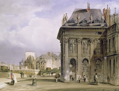 A Ile de la Cite do Institut, Paris, c.1830-39 (aguarela) de Thomas Shotter Boys