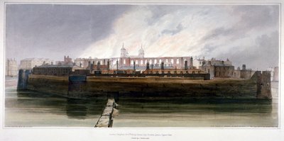 A Torre de Londres na manhã após o incêndio no Arsenal em 30 de outubro de 1841 de Thomas Shotter Boys