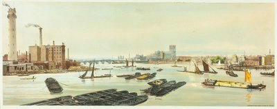 Westminster, da Waterloo Bridge, placa dezenove da Original Views of London as It Is de Thomas Shotter Boys