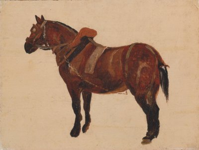 Estudo de um cavalo de trabalho de Thomas Sidney Cooper