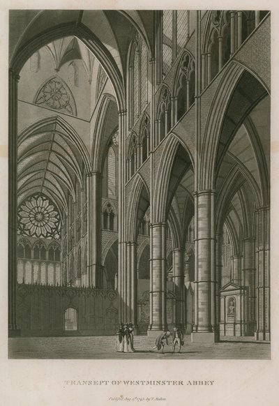 Transepto da Abadia de Westminster, Londres de Thomas Snr. Malton
