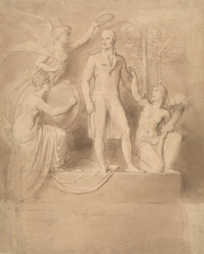 Um Estudo para o Monumento de Wellington de Thomas Stothard
