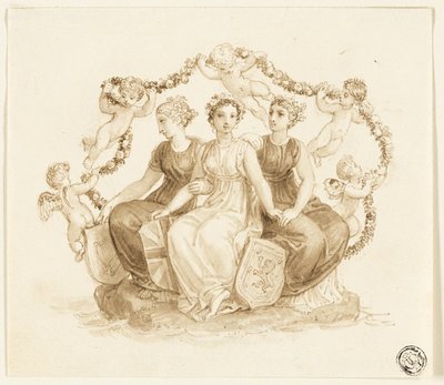 Alegoria da Inglaterra, Escócia e Irlanda de Thomas Stothard